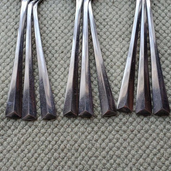 Lot 6 Vintage Reed & Barton CREST Rebacraft Teaspoons Stainless Japan Flatware - Picture 4 of 5